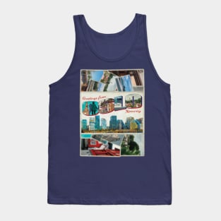 Greetings from Oslo in Norway Vintage style retro souvenir Tank Top